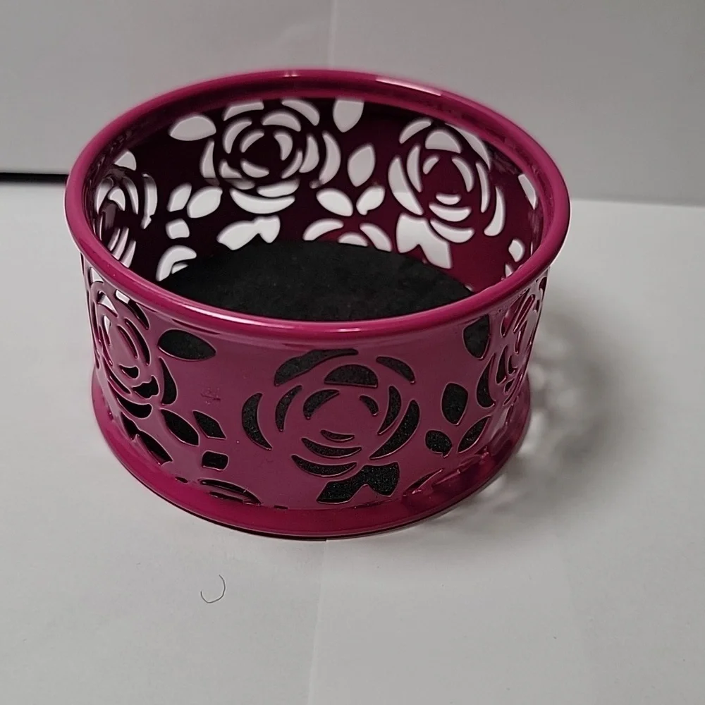 Pink Rose Paperclip Bowl